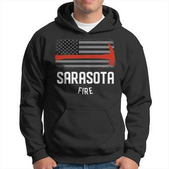 Sarasota Florida Fire Rescue Department Firefighter Duty Hoodie - Seseable