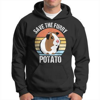 Save The Furry Potato Funny Guinea Pig Hoodie - Seseable