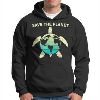 Save The Planet Earth Day Environment Turtle Recycle Ocean Hoodie | Mazezy