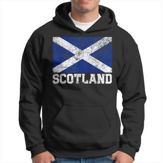 Scotland Flag Scottish Family Pride Country Vintage Men Hoodie Graphic Print Hooded Sweatshirt - Seseable