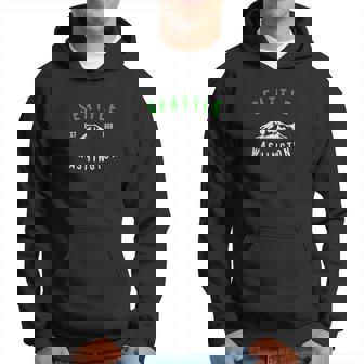 Seattle Washington Usa Classic Emerald City 1869 Mt Rainer Men Hoodie - Thegiftio