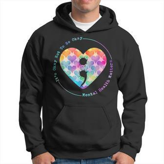 Semicolon Heart Suicide Prevention Mental Health Awareness Hoodie | Mazezy
