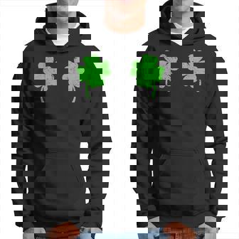 Shake Your Shamrocks Boobs 4 Leaf Clover St Paddys Day Hoodie | Mazezy