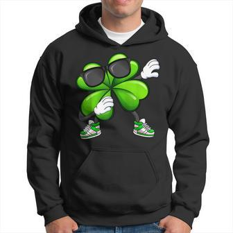 Shamrock Dabbing Irish Shamrock Dab Dance St Patricks Day Hoodie - Seseable