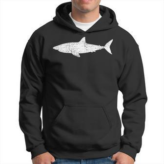 Shark Animal Gift Marine Biologist Vintage Hoodie - Seseable