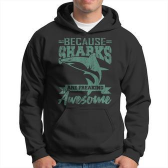 Shark Sharks Are Awesome Funny Scuba Diver Gift Hoodie - Seseable
