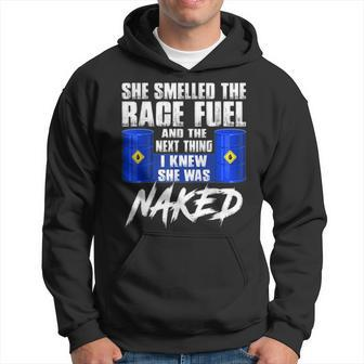 She Smelled The Race Fuel I Knew She Was Naked Mechanic Hoodie | Mazezy