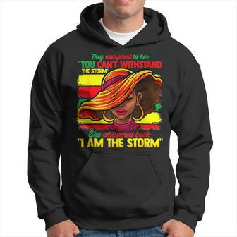 She Whispered Back I Am The Storm History Month Junenth Men Hoodie - Thegiftio UK