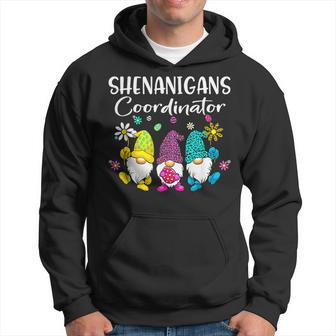 Shenanigans Coordinator Bunny Gnome Rabbit Easter Day Hoodie | Mazezy