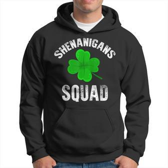 Shenanigans Squad Shamrock Happy St Patricks Day Irish Hoodie - Thegiftio UK