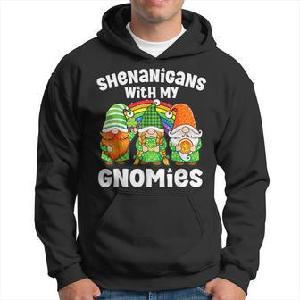 Shenanigans With My Gnomies Shamrock St Patricks Day Gnome Hoodie - Seseable