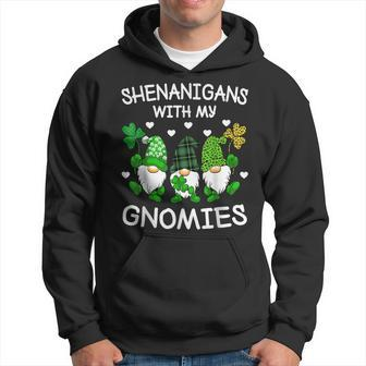 Shenanigans With My Gnomies St Patricks Day Gnome Shamrock Hoodie - Seseable