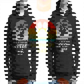 Shepherd Dad Gift For Men Funny German Shepherd Dog Vintage Hoodie - Seseable