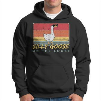 Silly Goose On The Loose Funny Silly Goose University  Hoodie