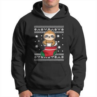 Sloth Ugly Christmas Sweater Cool Gift Hoodie - Monsterry UK
