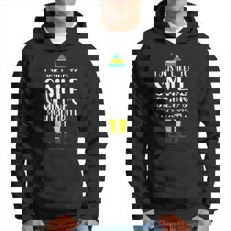 Smiling Is My Favorite Christmas Elf Buddy Men Hoodie Graphic Print Hooded Sweatshirt - Thegiftio