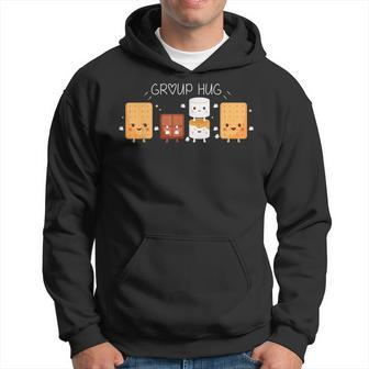 Smores Group Hug Camping Campfire Marshmallow Smores Hoodie | Mazezy