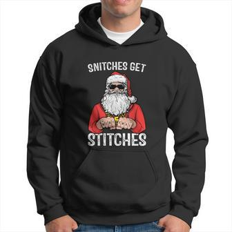 Snitches Get Stitches Santa V2 Hoodie - Monsterry
