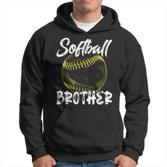 Softball Brother For Men Family Matching Players Fathers Day Hoodie - Thegiftio UK