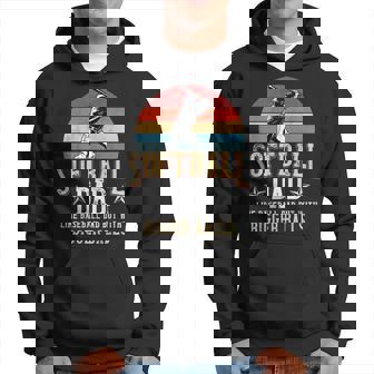 Softball Dad Like A Baseball Dad With Bigger Balls Vintage Hoodie - Seseable