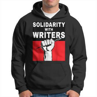 Solidarity With Writers Guild Of America On Strike Hoodie | Mazezy