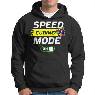 Speed Cubing Mode On Funny Cuber Speed Cubing Puzzles Math Hoodie - Seseable