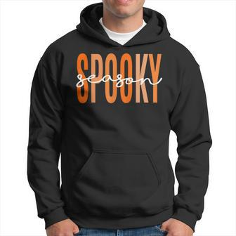 Spooky Season Fall Pumpkin Halloween Teacher Student Men Hoodie - Thegiftio UK