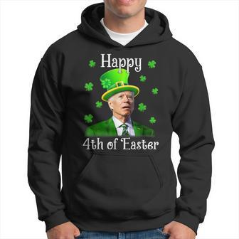 St Patricks Day Funny Happy 4Th Of Easter Anti Joe Biden Hoodie - Seseable