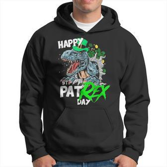 St Patricks Day T Rex Happy Pat Rex Day Dinosaur Gift V2 Hoodie - Seseable
