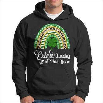 St Pattys Pregnancy Announcement St Patricks Day Pregnant Hoodie - Seseable