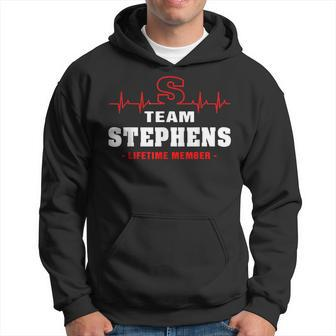 Stephens Surname Family Name Team Stephens Lifetime Member Men Hoodie Graphic Print Hooded Sweatshirt - Seseable