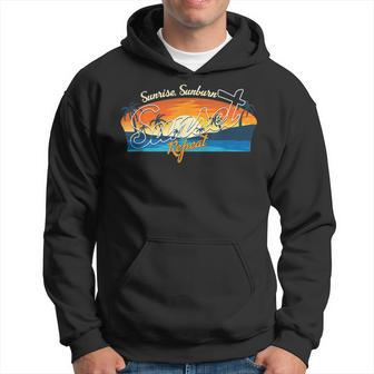 Sunrise Sunburn Sunset Repeat Beach Summer Sun Vacationer V2 Men Hoodie Graphic Print Hooded Sweatshirt - Seseable