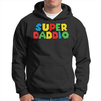 Superdaddio Funny Gamer Dad Fathers Day Video Game Lover Hoodie | Mazezy