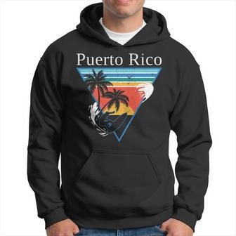 Surfing In Puerto Rice 1970S Retro Gift Design Idea Hoodie - Seseable