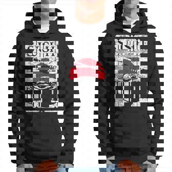 Sushi Periodic Table Elements Japanese Food Japanese Flag Hoodie | Mazezy