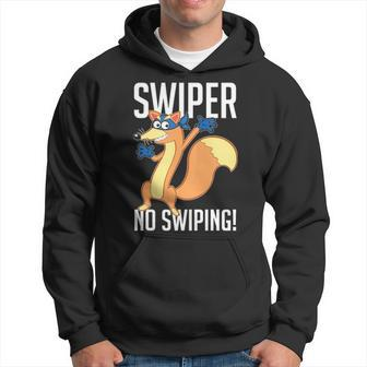 Swiper No Swiping Cartoon Fox Lover Gift Hoodie - Seseable