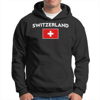 Switzerland Flag Suisse Swiss Schweiz White Red Hoodie | Mazezy