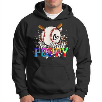 T- Ball Poppy Leopard Funny Baseball Happy Fathers Day Hoodie - Thegiftio UK