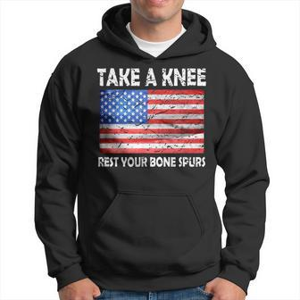 Take A Knee Rest Your Bone Spurs Blacklives Football Men Hoodie Graphic Print Hooded Sweatshirt - Seseable