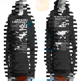 Tarbosaurus Fact Sheet Dinosaur Facts Hoodie | Mazezy