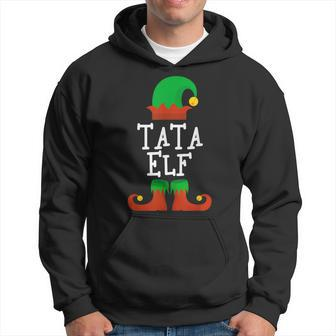 Tata Elf Christmas Matching Family Funny Pajama Pj Xmas Men Hoodie Graphic Print Hooded Sweatshirt - Seseable