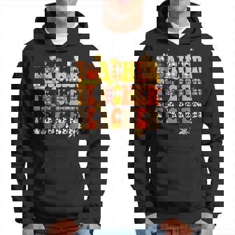 Teacher Thanksgiving I Teach The Cutest Turkeys Holiday Men Hoodie - Thegiftio