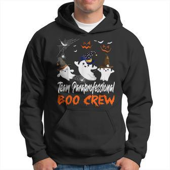 Team Paraprofessional Boo Crew Halloween Witch Ghost Boo V2 Men Hoodie - Thegiftio