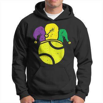 Tennis Ball Jester Mardi Gras Carnival Player Coach Gifts Hoodie - Seseable