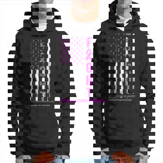 Testicular Cancer Awareness Orchid Ribbon Fight Support Hoodie | Mazezy
