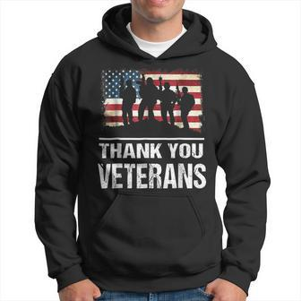 Thank You Military Veterans Veterans Day Hoodie | Mazezy
