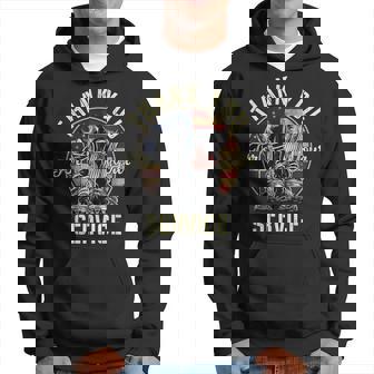 Thank You Veterans For Your Service Veterans Day Hoodie - Seseable