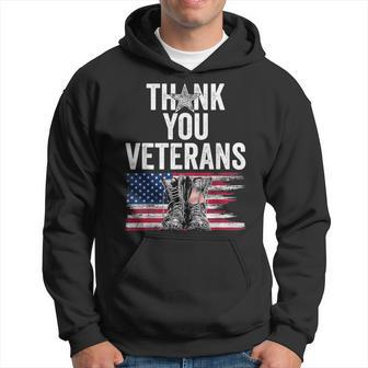 Thank You Veterans Proud Veteran Day Dad Grandpa Hoodie - Seseable