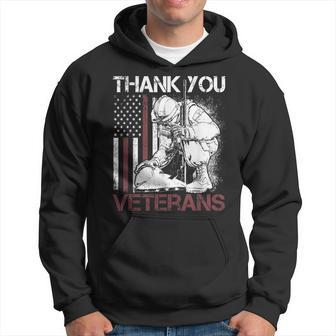 Thank You Veterans Proud Veteran Day Dad Grandpa V5 Hoodie - Seseable