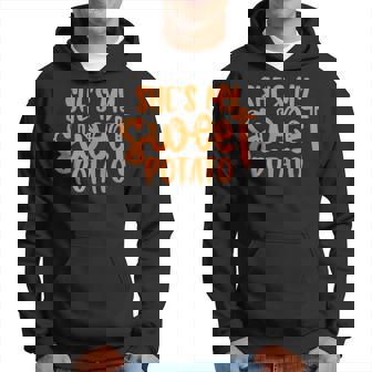 Thanksgiving Matching Couples Shes My Sweet Potato I Yam Men Hoodie - Thegiftio